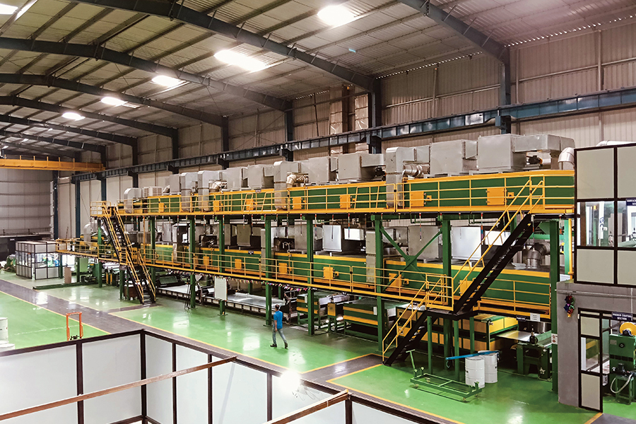 Dây chuyền sản xuất nướng đôi sơn nhôm đôi